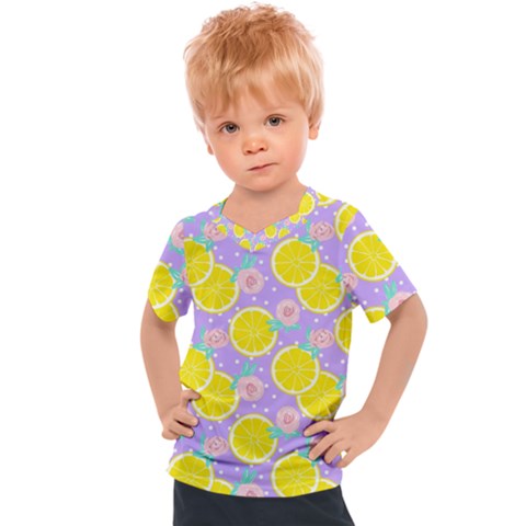 Purple Lemons  Kids  Sports Tee by ConteMonfrey