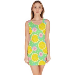 Green Lemons Bodycon Dress by ConteMonfrey