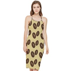 Coffee Beans Bodycon Cross Back Summer Dress by ConteMonfrey