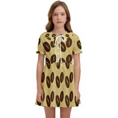 Coffee Beans Kids  Sweet Collar Dress by ConteMonfrey