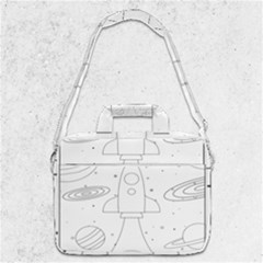 Going To Space - Cute Starship Doodle  Macbook Pro 13  Shoulder Laptop Bag  by ConteMonfrey