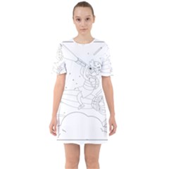 Little Boy Explorer Sixties Short Sleeve Mini Dress by ConteMonfrey