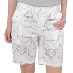 Starship Doodle - Space Elements Pocket Shorts by ConteMonfrey