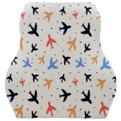 Sky Birds - Airplanes Car Seat Velour Cushion  by ConteMonfrey