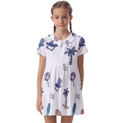 Summer Elements Kids  Asymmetric Collar Dress by ConteMonfrey