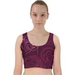 Im Only Woman Velvet Racer Back Crop Top by ConteMonfrey