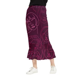 Im Only Woman Maxi Fishtail Chiffon Skirt by ConteMonfrey