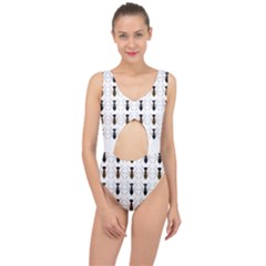 Ants Insect Pattern Cartoon Ant Animal Center Cut Out Swimsuit by Ravend