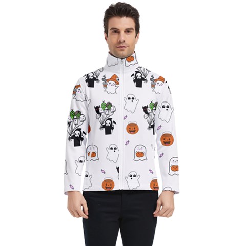 Halloween Jack O Lantern Vector Men s Bomber Jacket by Ravend