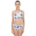 Seamless Pattern Geometric Texture Spliced Up Two Piece Swimsuit View1