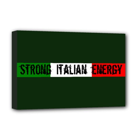 Strong Italian Energy Deluxe Canvas 18  X 12  (stretched) by ConteMonfrey