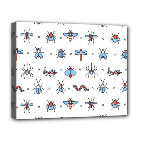 Insect Icon Seamless Pattern Deluxe Canvas 20  X 16  (stretched) by Wegoenart