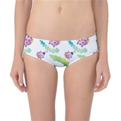 Watercolor-pattern-with-lady-bug Classic Bikini Bottoms by Wegoenart