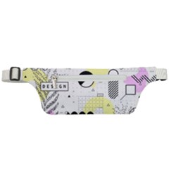 Graphic-design-geometric-background Active Waist Bag by Wegoenart