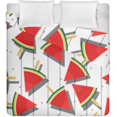 Watermelon Popsicle   Duvet Cover Double Side (king Size) by ConteMonfrey