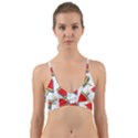 Watermelon Popsicle   Wrap Around Bikini Top View1