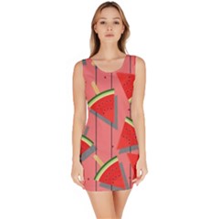 Red Watermelon Popsicle Bodycon Dress by ConteMonfrey