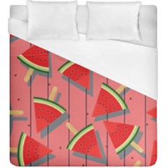 Red Watermelon Popsicle Duvet Cover (king Size) by ConteMonfrey