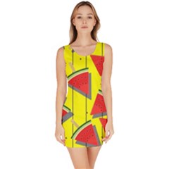 Yellow Watermelon Popsicle  Bodycon Dress by ConteMonfrey