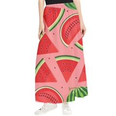 Red Watermelon  Maxi Chiffon Skirt by ConteMonfrey