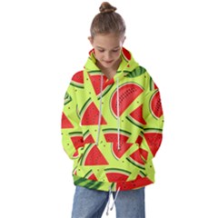 Pastel Watermelon   Kids  Oversized Hoodie by ConteMonfrey