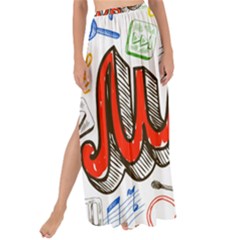 Music-color-elements Maxi Chiffon Tie-up Sarong by Wegoenart