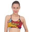 Pow Word Pop Art Style Expression Vector Basic Training Sports Bra View1