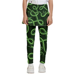 Snakes Seamless Pattern Kids  Skirted Pants by Wegoenart