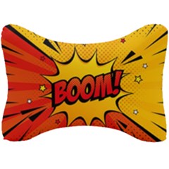 Explosion Boom Pop Art Style Seat Head Rest Cushion by Wegoenart