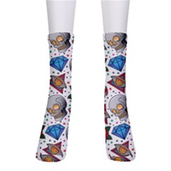 Full Color Flash Tattoo Patterns Crew Socks by Wegoenart