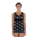 Black Cute Leaves Sport Tank Top  View1