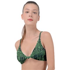 Matrix Technology Tech Data Digital Network Knot Up Bikini Top by Wegoenart