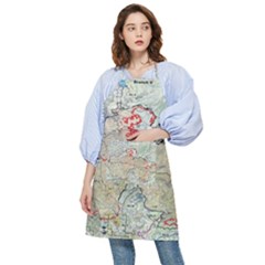 Misc Map Wallpaper Pocket Apron by Wegoenart