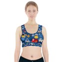 Car Cars Seamless Pattern Vector Rescue Team Cartoon Sports Bra With Pocket View1