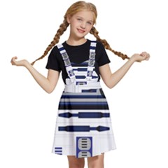 Robot R2d2 R2 D2 Pattern Kids  Apron Dress by Jancukart