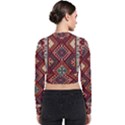 Armenian carpet Long Sleeve Zip Up Bomber Jacket View2