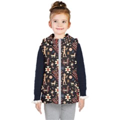 Carpet-symbols Kids  Hooded Puffer Vest by Gohar