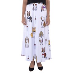 Hot Chocolate Puppies Hot Cocoa Flared Maxi Skirt by Wegoenart