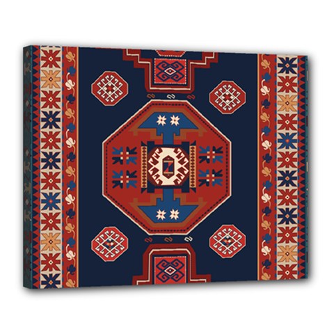 Armenian Old Carpet  Canvas 20  X 16  (stretched) by Gohar