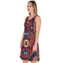 Armenian Old Carpet  Knee Length Skater Dress With Pockets View2