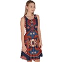 Armenian Old Carpet  Knee Length Skater Dress With Pockets View3