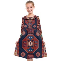 Armenian Old Carpet  Kids  Midi Sailor Dress by Gohar