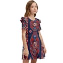 Armenian Old Carpet  Kids  Frilly Sleeves Pocket Dress View2