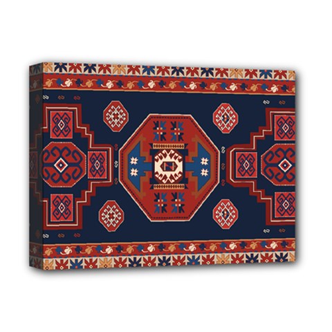 Armenian Carpet Deluxe Canvas 16  X 12  (stretched)  by Gohar