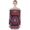 Armenian Carpet Long Sleeve Off Shoulder Dress View1