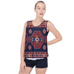 Armenian Carpet Bubble Hem Chiffon Tank Top by Gohar