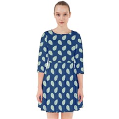 Blue Pines Blue Smock Dress by ConteMonfrey