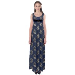 Gold Mermaids Silhouettes Empire Waist Maxi Dress by ConteMonfrey