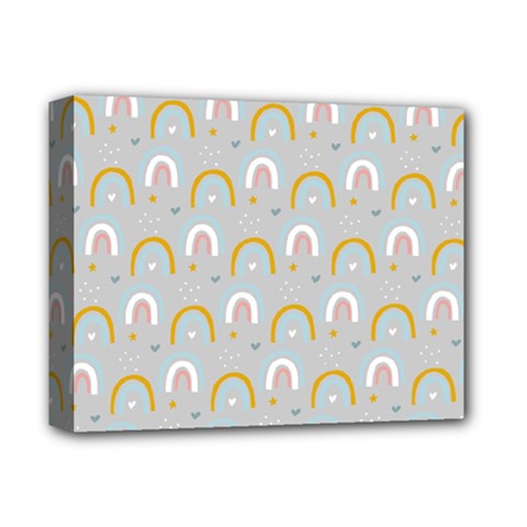 Rainbow Pattern Deluxe Canvas 14  X 11  (stretched) by ConteMonfrey