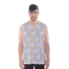 Rainbow Pattern Men s Basketball Tank Top by ConteMonfrey